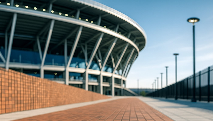 刻印れんがで広がる未来のスタジアム