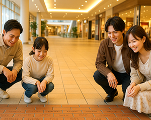 刻印レンガで広がる素敵な笑顔